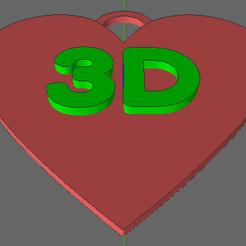 love3d.png STL file I Love 3D・3D print design to download, TheAussieGonz