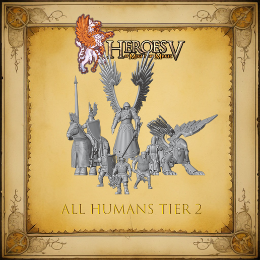 Heroes of might and magic 5 all humans tier 2 (18 models) HOMM 5