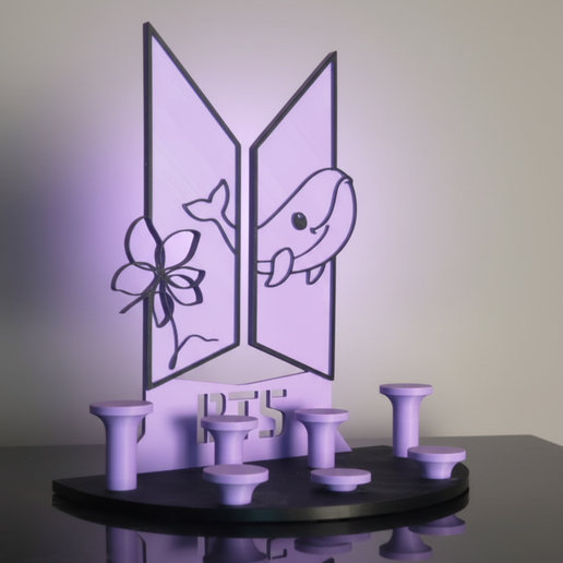 3.png Base pour TinyTan -Afficheur BTS-3D