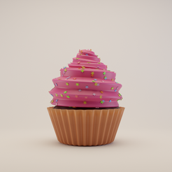 Cupcake.png Archivo STL Cupcake・Modelo de impresión 3D para descargar