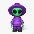 w4.jpg Lindo Alien Miniatura - Sombrero de Bruja - Chibi