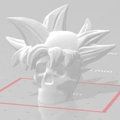 Goku_Skull.jpg STL-Datei Dragon Ball Z Character Skulls kostenlos・3D-Druckvorlage zum Herunterladen, sguzman08