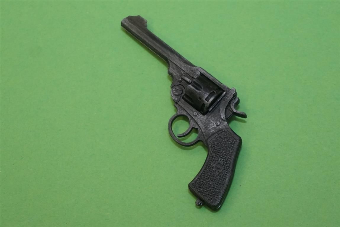 Revolver Scale Download STL file Webley Revolver - scale 1/4 • 3D printable object ・ Cults