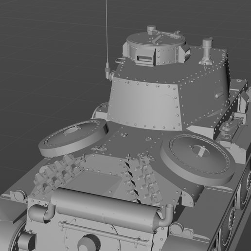 🪖 Material del modelo 3D del tanque sueco Strv-m41 (II batch)・Archivo ...