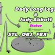 6.jpg Dady Long Legs and Judy Abbott 3D model 3D printable sculpture statue