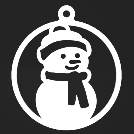 Untitled.png Snowman Christmas tree decoration