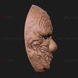 07.jpg Zombie Bloody Clown Mask - Scary Halloween Cosplay 3D print model