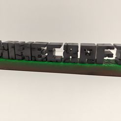 Minecraft 3D logo
