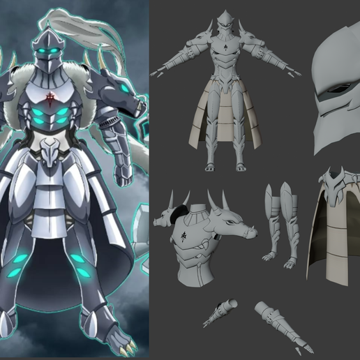 Thiet-ke-chua-co-ten.png Platinum Dragon Lord - Overlord | Cosplay Armor - EVA Foam Template (PDO + PDF)