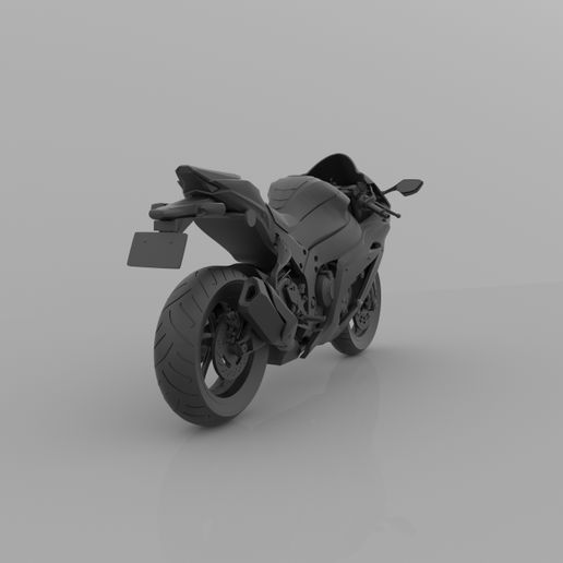 🥷 Kawasaki Ninja ZX-10R 1000 3D Printable Model STL File