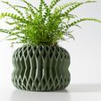 DSC03192.jpg The Rydan Planter Pot with Drainage Tray & Stand: Modern and Unique Home Decor for Plants and Succulents  | STL File