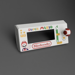 LCD_2.png Download STL file Prusa LCD cover - Super Mario flavor • Model to 3D print, choucroutemelba