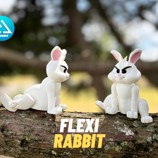 🐇 flexi rabbit・ 3MF File for 3D printing・Cults