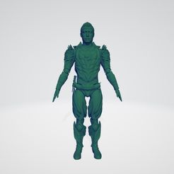 1.jpg STL file Shadow pre-assambled, One piece action figure・3D printing design to download