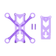 Arduino FPV Drone Frame STL (All Pieces in One).stl 3D Printed FPV Drone (Frame) - Mini Arduino FPV Quadcopter - [3D Files]