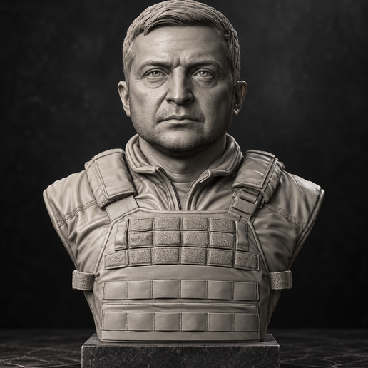 Volodymyr Zelenskyy — 3D Printable Bust / Владимир Зеленский