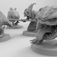Squigs-Diorama-4.jpg Бесплатный STL файл Двуногие компакторы для мусора・Дизайн 3D-принтера для скачивания