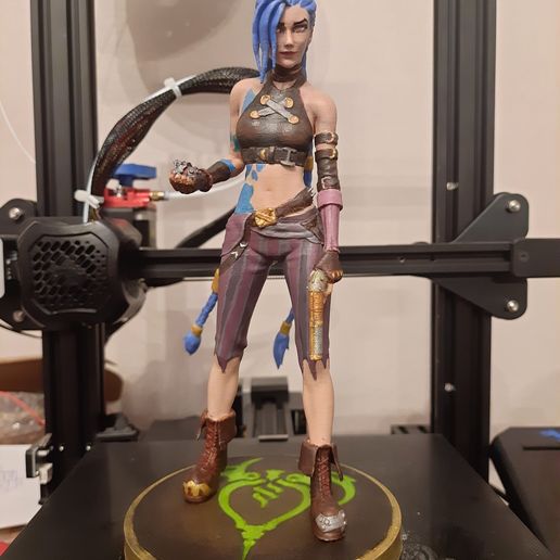 League of Legends Jinx Arcane Figure 3D model