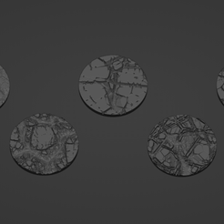 CharredEarth-01.png Бесплатный 3D файл Набор "Обугленная земля" (основание 25 мм)・3D-печать объекта для загрузки