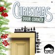 038a.jpg 🎅 Christmas door corners vol. 4 💸 Multipack of 10 models 💸 (santa, decoration, decorative, home, wall decoration, winter) - by AM-MEDIA