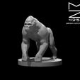 Ape_modeled_ad.JPG Misc. Creatures for Tabletop Gaming Collection