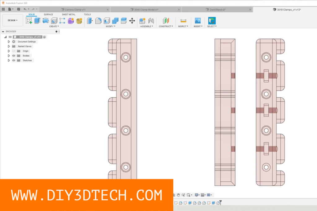 TV_3018_Clamp_01.png Archivo STL gratis 3018 CNC Clamping Fixture!・Plan de impresión en 3D para descargar, DIY3DTech
