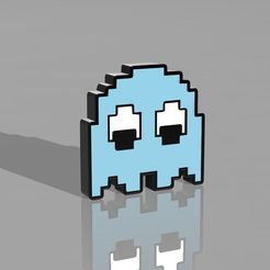 Capture.jpg Fichier STL lampe ghost pac man・Design pour imprimante 3D à télécharger