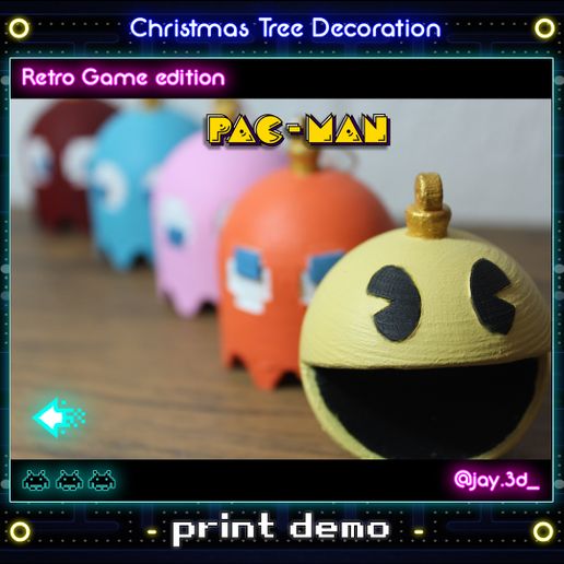 Print demo 4 Ready.jpg STL-Datei Christmas tree decoration (retro game edition) herunterladen • 3D-druckbares Modell, jayceedante