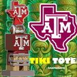 vggh.png TIKI TOTEM - Texas A&M Aggies - 3d print - CNC - NCAA