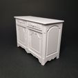 20240205_091909.jpg Miniature French Sideboard / Cabinet with working drawers and doors - Miniature Furniture 1/12 scale, Digital STL files for 3d Printing