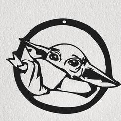 Imagen1-yoda.png BABY YODA STICKER 2D ARTE DE PARED