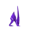 Arambourgiania_sitting_left_wing.stl Arambourgiania sitting 1-35 scale pre-supported pterosaur