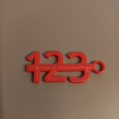 123.jpg STL-Datei Schlüsselbund-Logo - 123 kostenlos・3D-druckbare Vorlage zum herunterladen