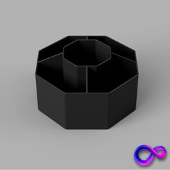 1.jpg 3D Printable Polygon Organizer: Sleek Desk Declutter Tool