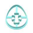2.png EGG with Cross Cutout Cookie Cutter | STL File