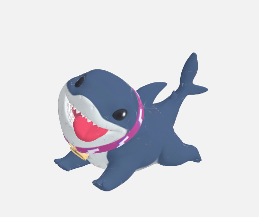 Jeff the Shark - Ultra-Cute 3D Printable Vinyl-Style Figure