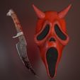 Ghostface_RunningBlood_2.jpg Danny Johnson - Ghostface - Running Blood Cosplay Mask & Knife - Dead by Daylight