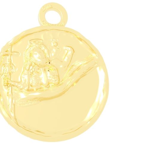 saint-christopher-medal.jpg Abstract Saint Christopher Medal MECCA