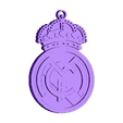 llavero real madrid.stl Real Madrid team key ring