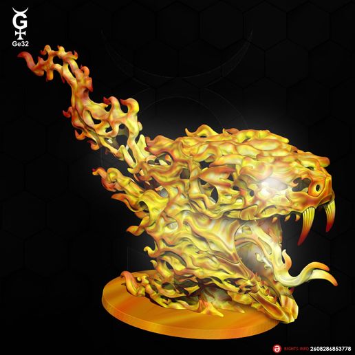SERPENT FLAMING JAWS SPELL
