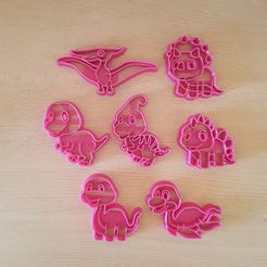 20230911_161547.jpg STL file Dinosaur cutter set・3D print design to download