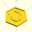 horseshoe-solid.png Horseshoe Hexagon – 3D Printable Game Token