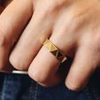 7.jpg Triangular Faceted Oxidised Silver Ring Band