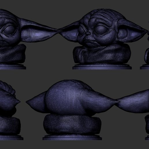 02.jpg Archivo STL El bebé Yoda (El Niño)・Modelo para descargar y imprimir en 3D, F-solo