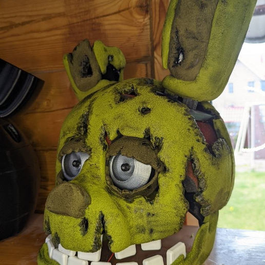 🪖 Springtrap FNAF 3 Cosplay Mask / Helmet・ STL File for 3D printing・Cults