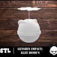 клии.jpg Genshin Impact cosplay accessory Klee bomb's / STL files 3D Model