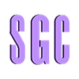 lettrage sgc.STL Stargate command logo - SGC