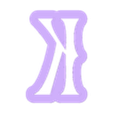 k_Low_case.stl Merlina - alphabet font - cookie cutter