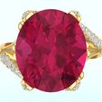Nhan-nu-da-mau-N4339.jpg Gemstone ring - Oval stone ring - Diamond ring - N4339