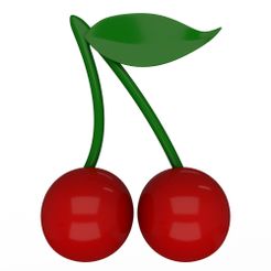Cherry-Emoji-1.jpg Archivo 3D Emoji de cereza・Plan de impresión en 3D para descargar